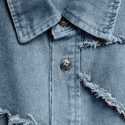 Now Saigon S/S Patch Denim Shirt