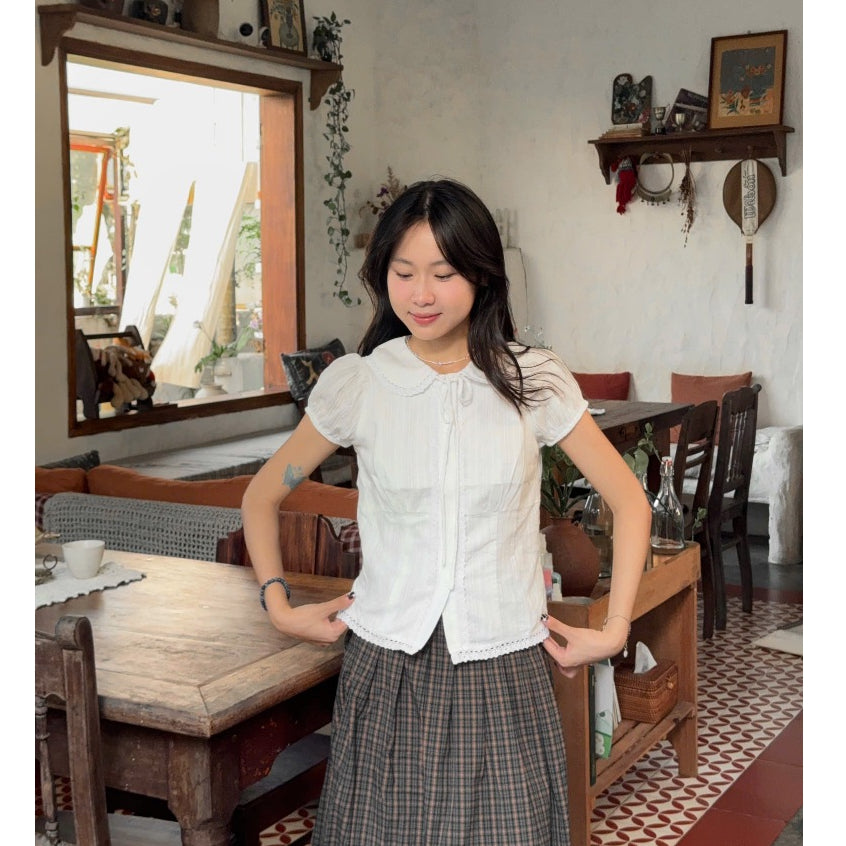 Nhien Vintage Ruby Top (Pre-order)