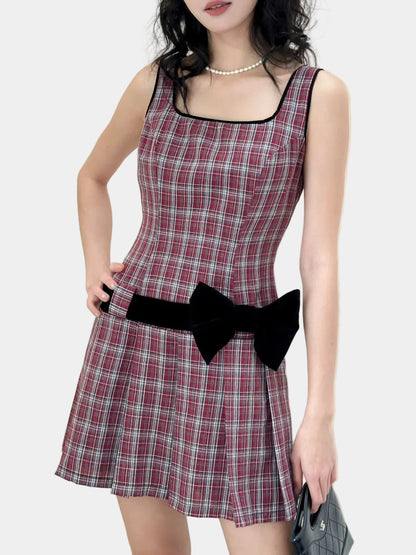 Mieufashionista Check Mini Dress Daniel