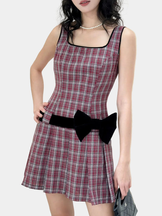 Mieufashionista Check Mini Dress Daniel