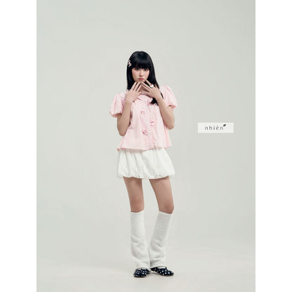 Nhien Vintage Ivory Bloom Skirt (Pre-order)