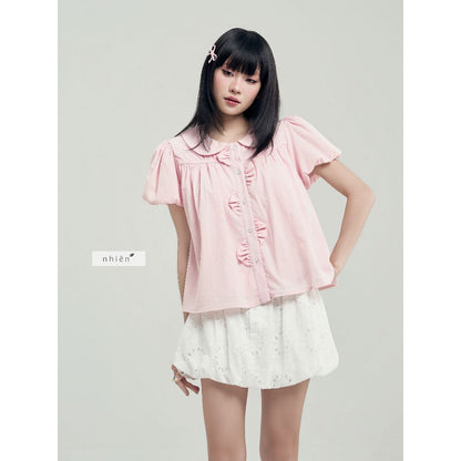 Nhien Vintage Ivory Bloom Skirt (Pre-order)