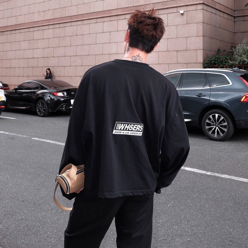 WHOSE Embroidered Long-Sleeve T-Shirt