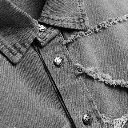 Now Saigon S/S Patch Denim Shirt