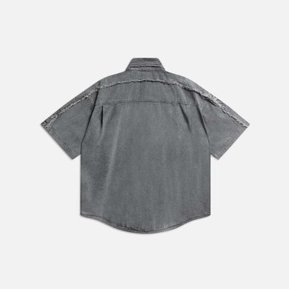 Now Saigon S/S Patch Denim Shirt