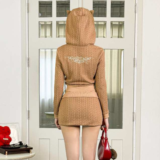 Aiai Studio Cat Spell Knitwear Coat