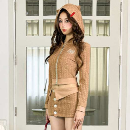Aiai Studio Cat Spell Knitwear Coat