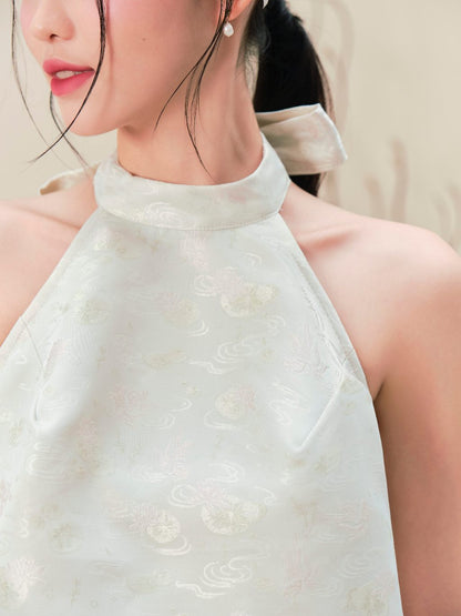 Mieufashionista Back Bow Halter Top Nha Yen