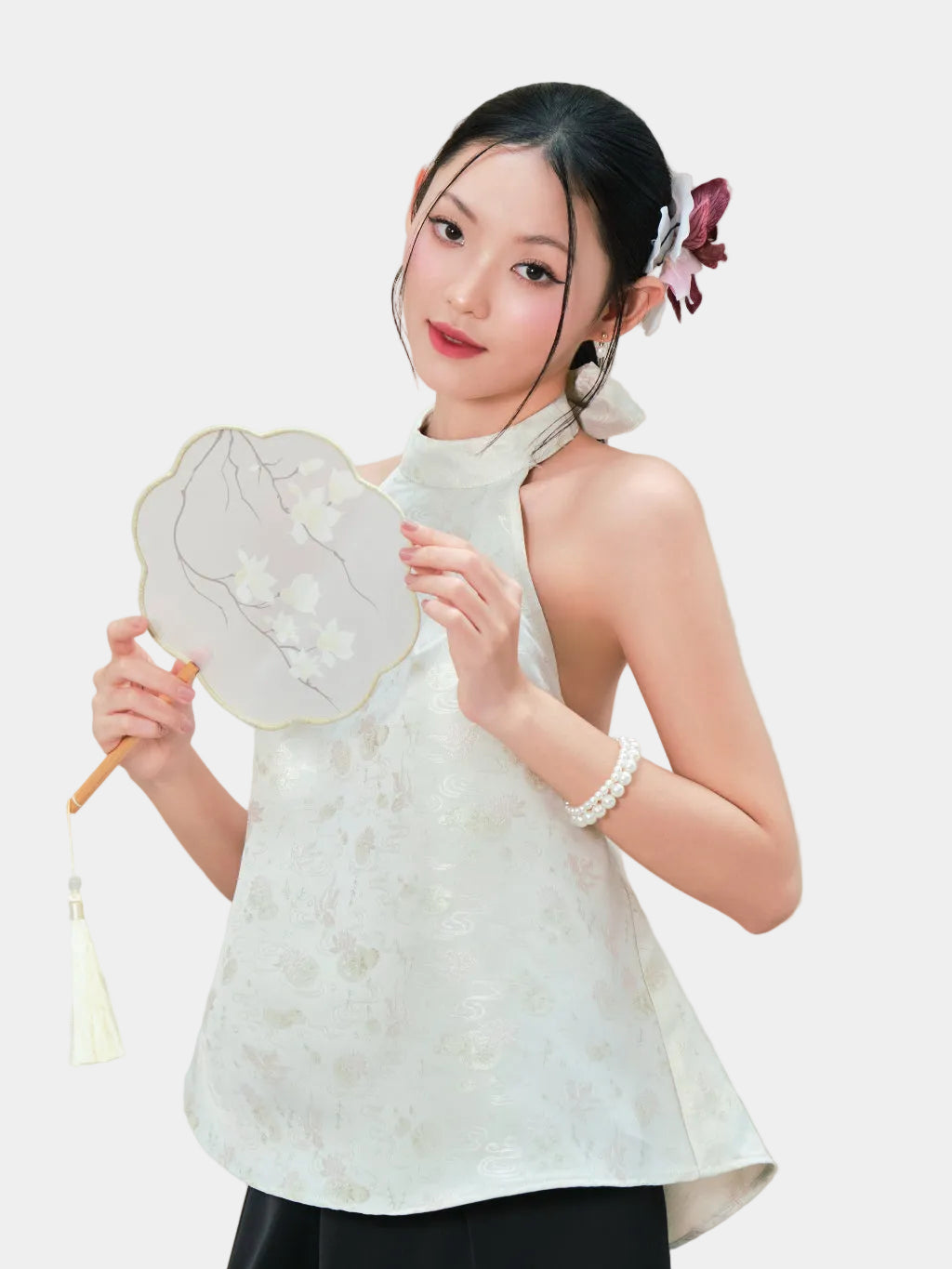 Mieufashionista Back Bow Halter Top Nha Yen