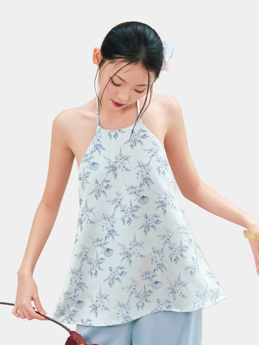 Mieufashionista Tie Halter Top Giao Nhien