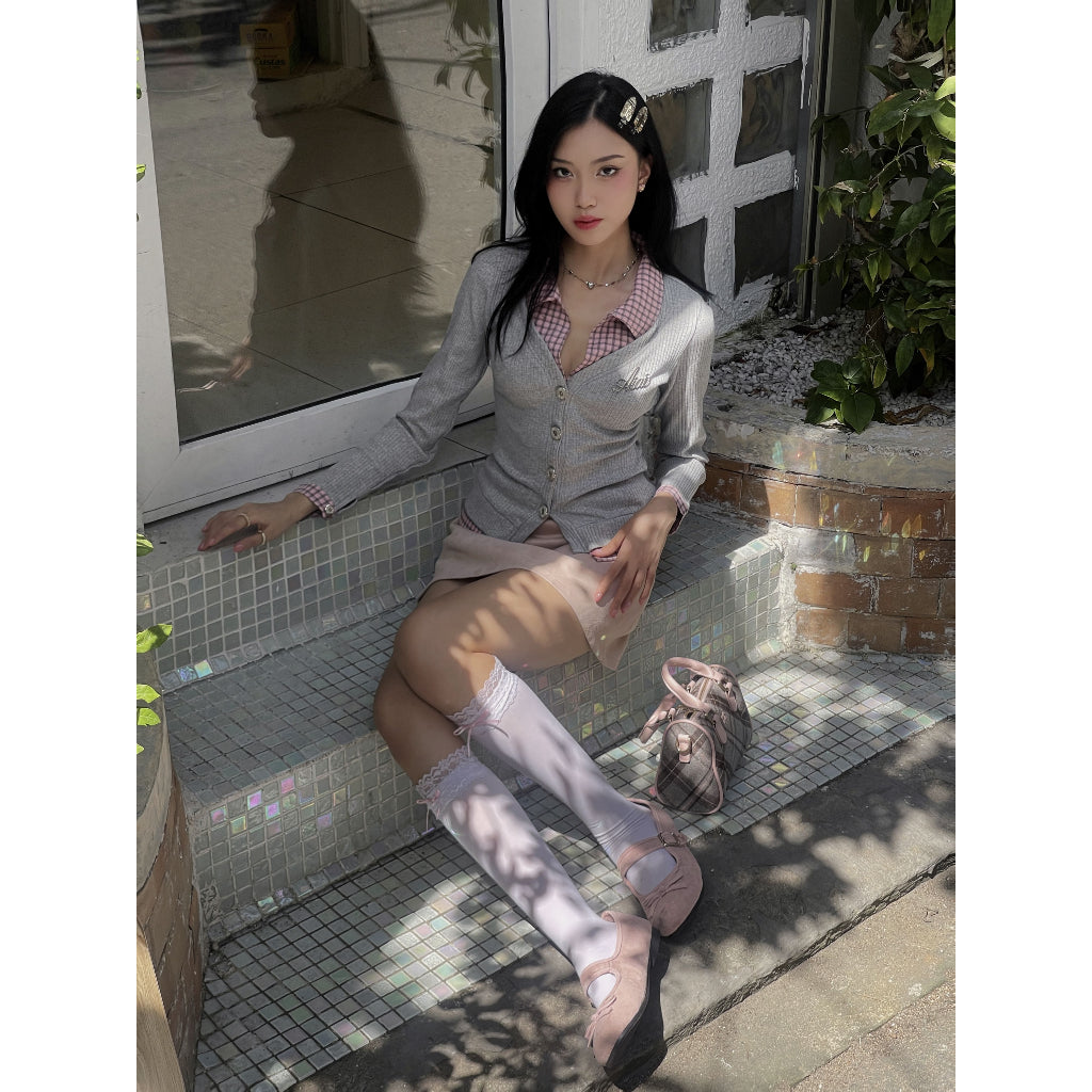 Aiai Studio Mon Cheri Collar Cardigan