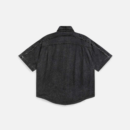 Now Saigon S/S Patch Denim Shirt