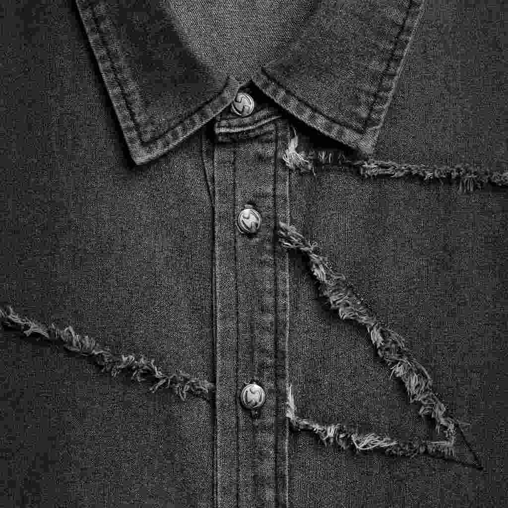 Now Saigon S/S Patch Denim Shirt