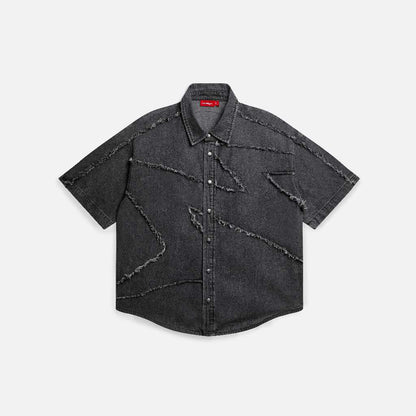 Now Saigon S/S Patch Denim Shirt