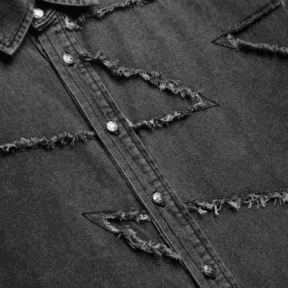 Now Saigon S/S Patch Denim Shirt