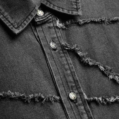 Now Saigon S/S Patch Denim Shirt