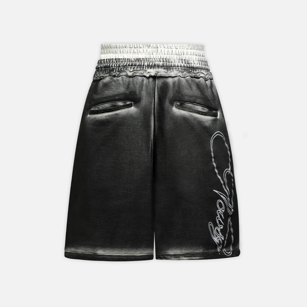 Now Saigon 2Waist Spray Sweatshorts