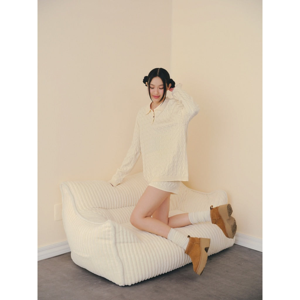 OLV Knit Collar Set