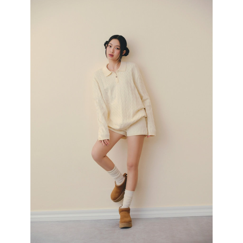 OLV Knit Collar Set