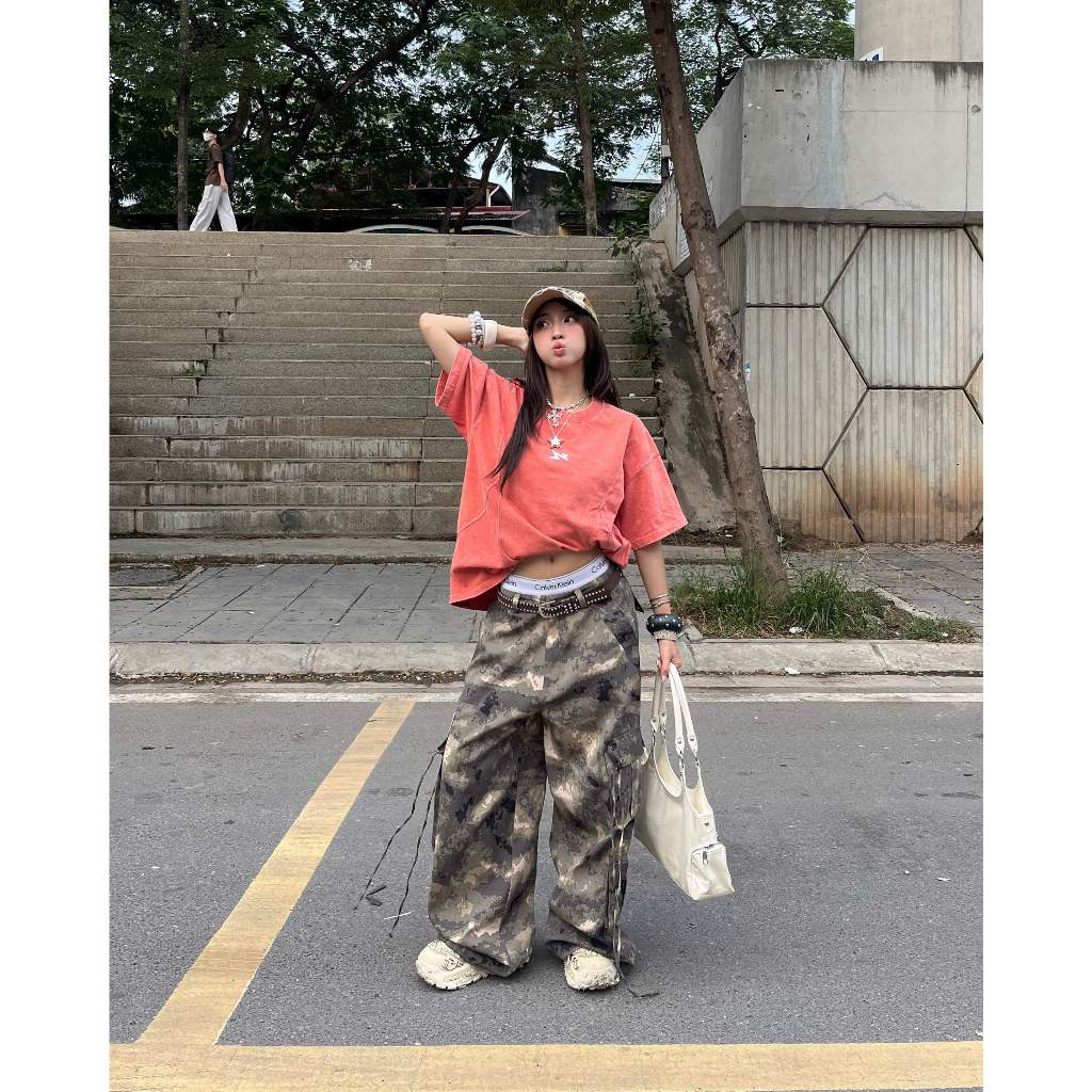 Now Saigon Arcline Acid Washed Tee