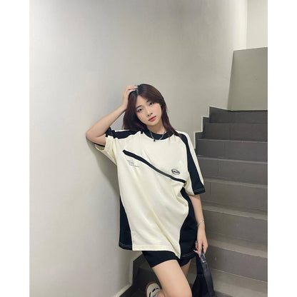 Now Saigon Needs Of Wisdom Mixed Boxy Raglan Tee