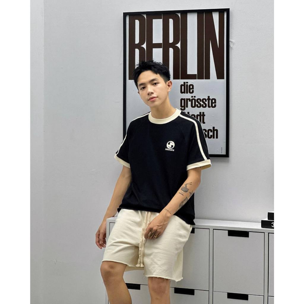 Now Saigon Line Boxy Raglan Tee
