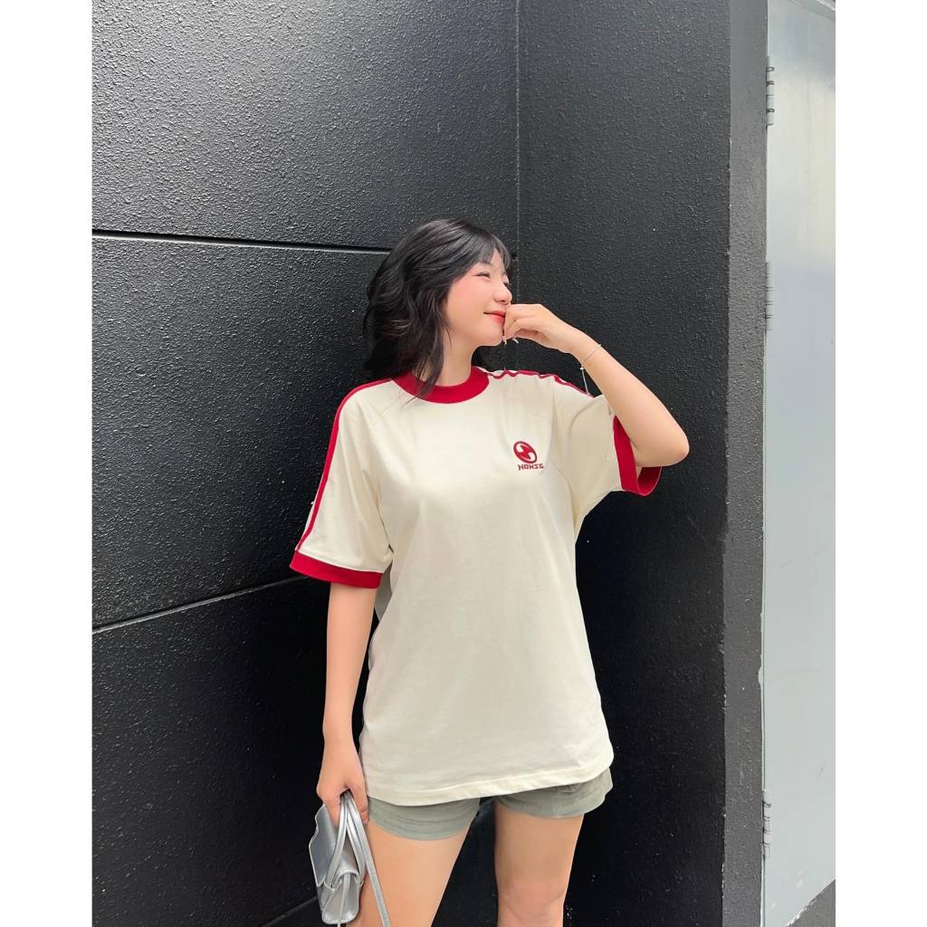 Now Saigon Line Boxy Raglan Tee