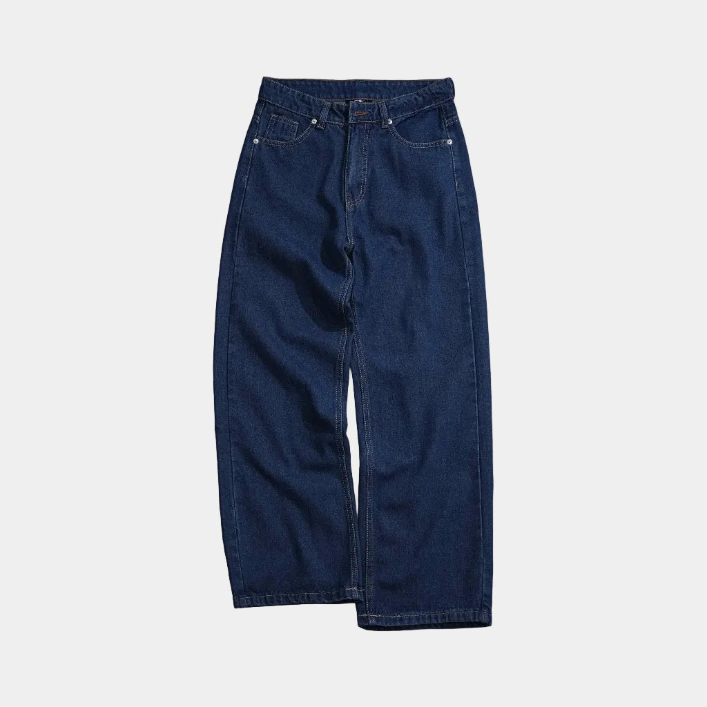 WHOSE Dark Blue Wide Straight Jeans