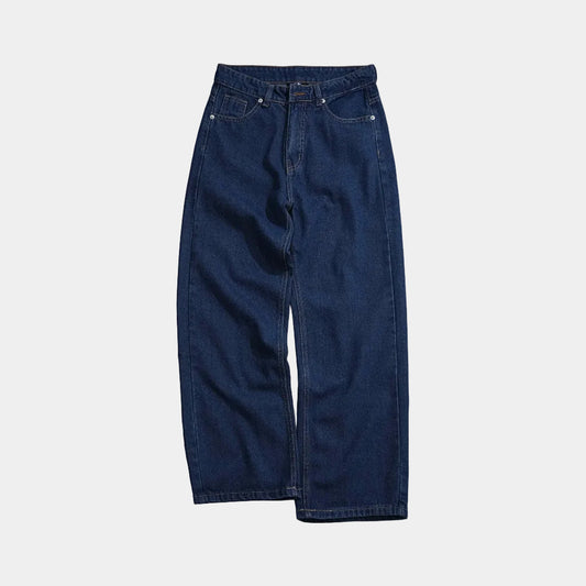WHOSE Dark Blue Wide Straight Jeans
