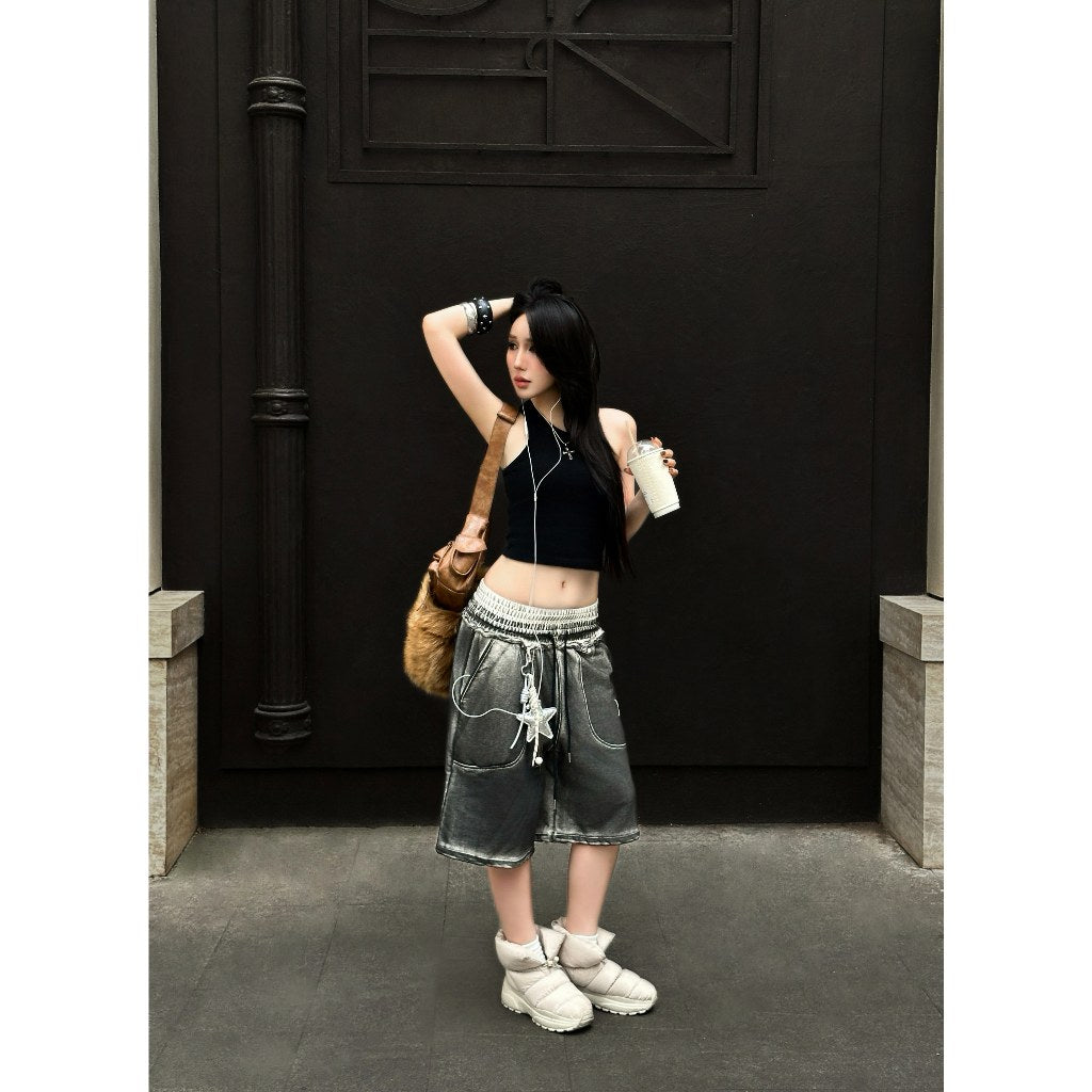 Now Saigon 2Waist Spray Sweatshorts