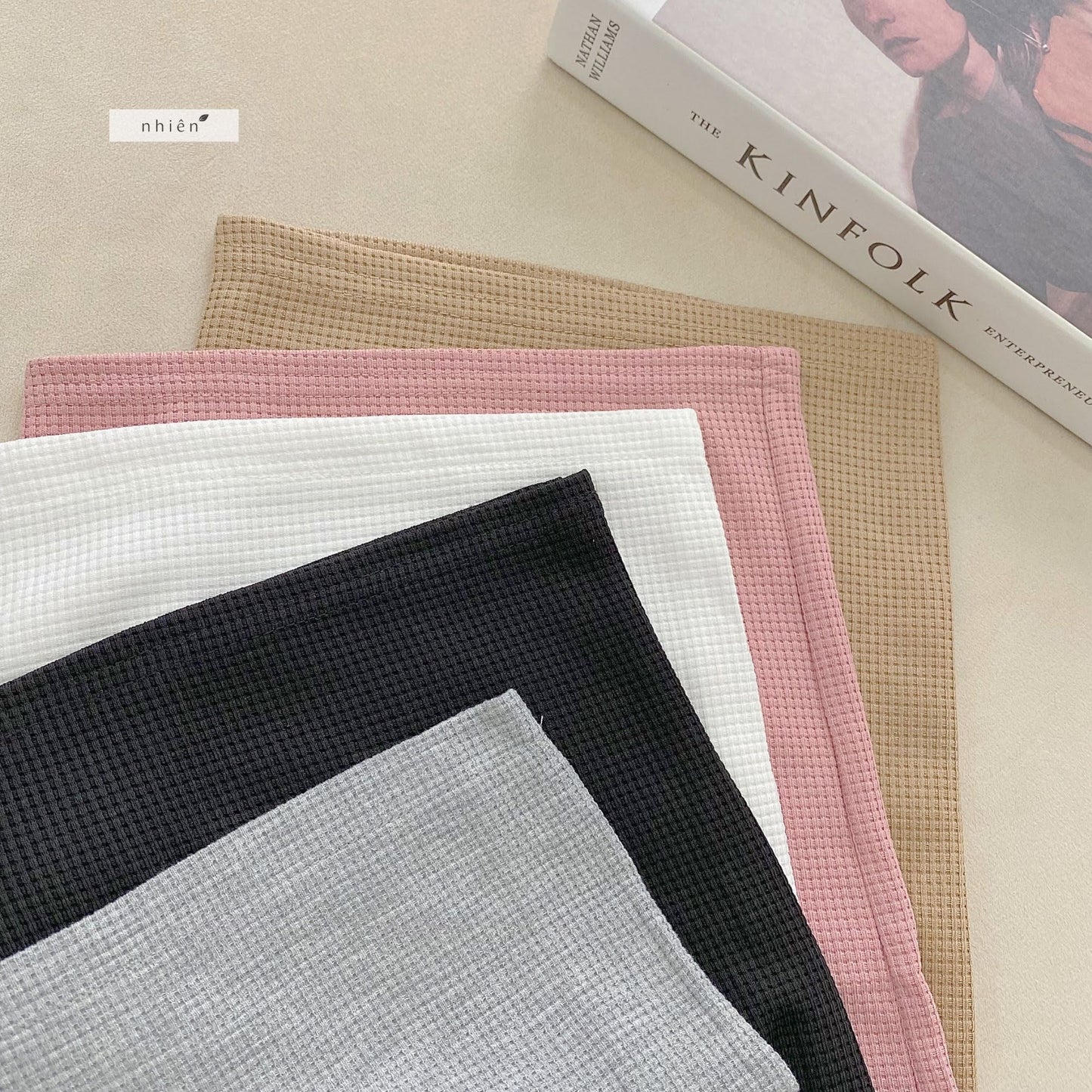 Nhien Vintage Elastic Waist Pants Bq74 (Pre-order)