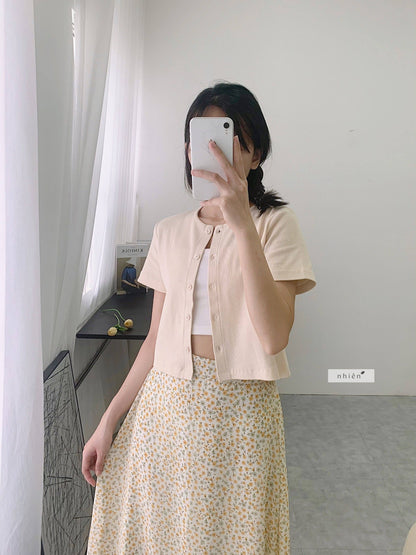 Nhien Vintage Croptop Aa519 (Pre-order)