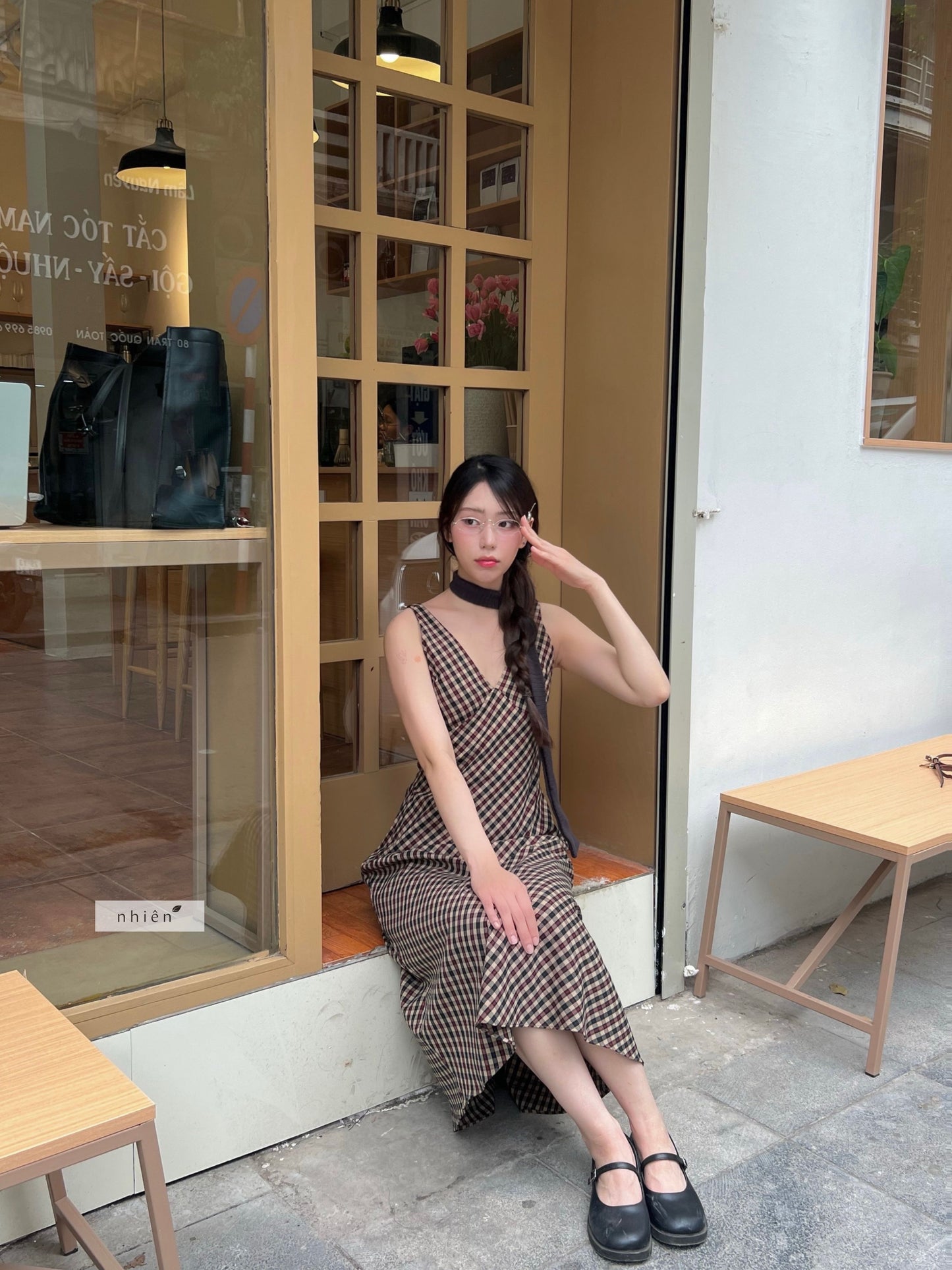 Nhiên Vintage Maxi Dress