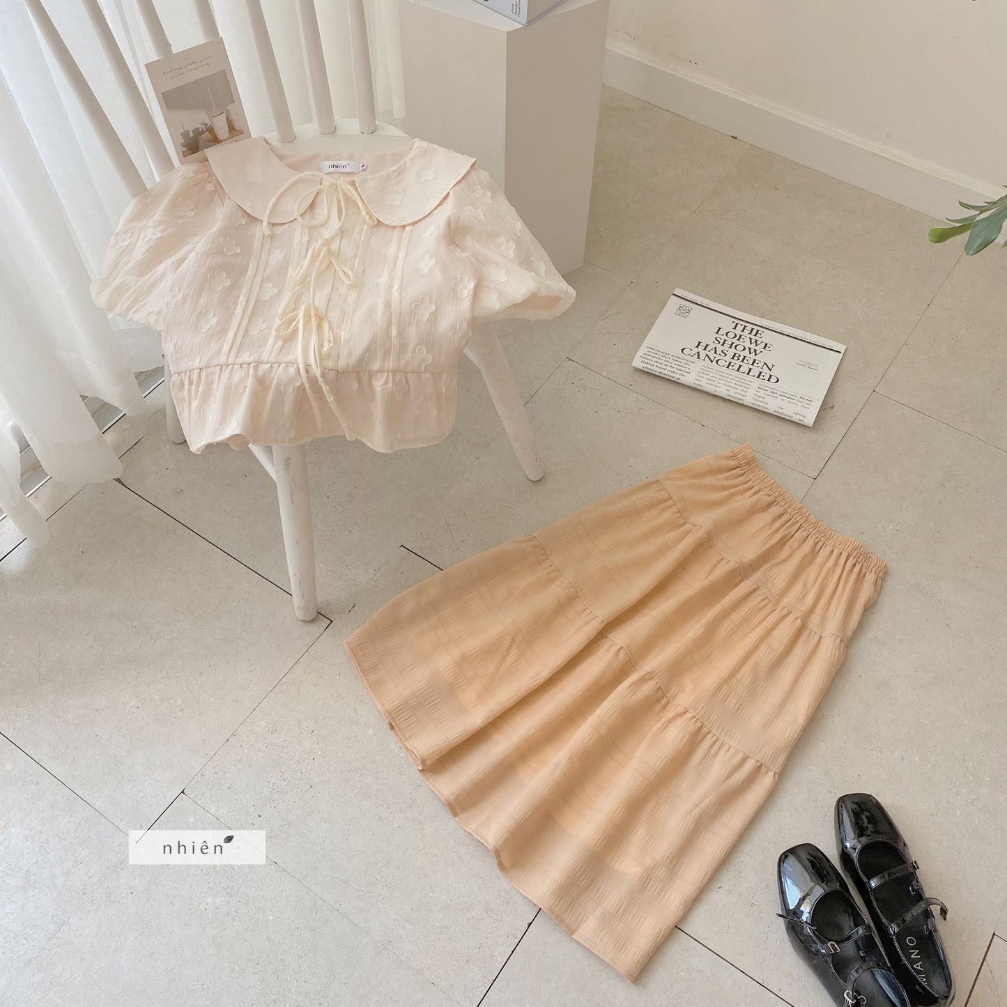 Nhien Vintage Tiered Skirt Bv27 (Pre-order)