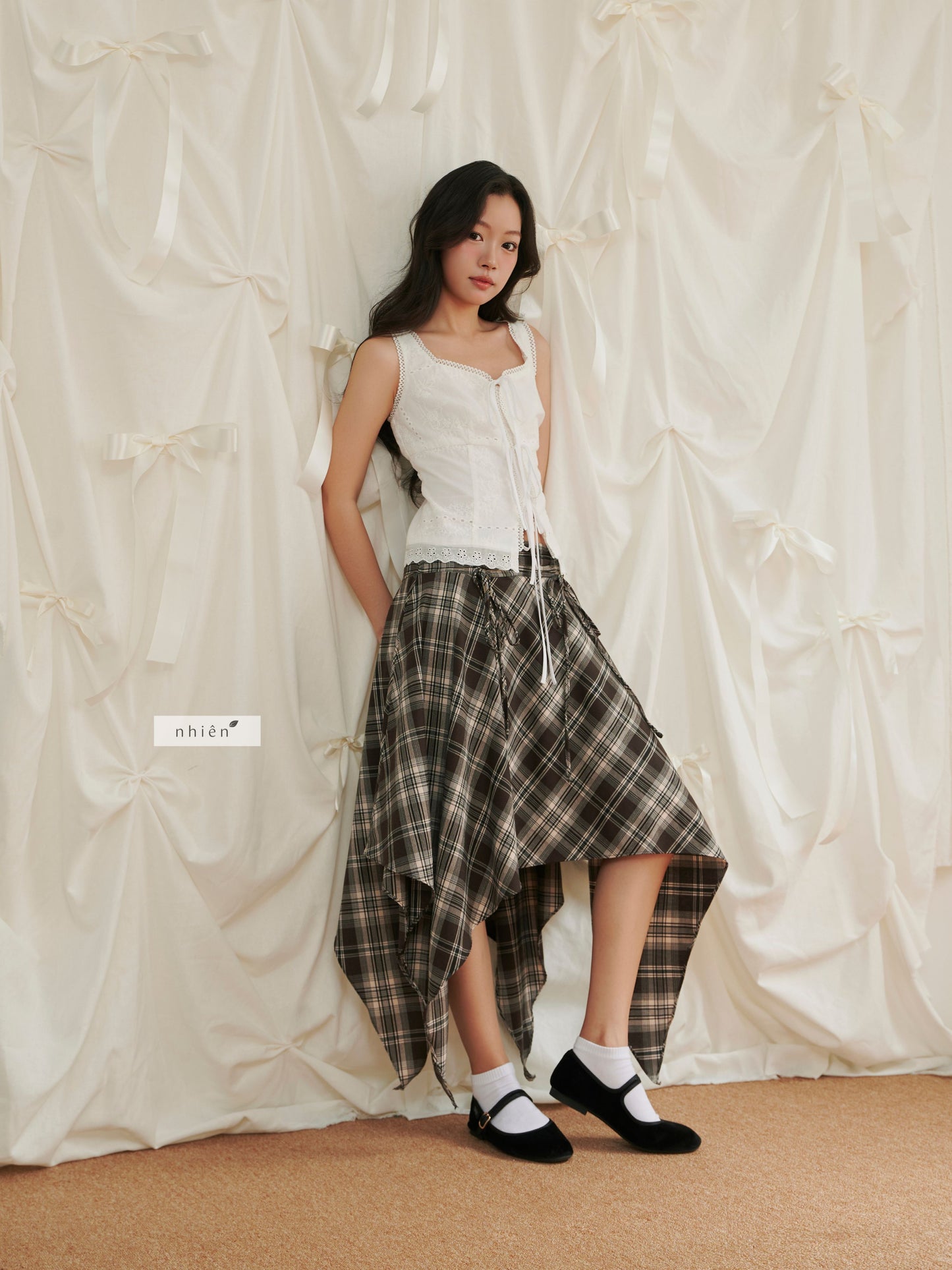 Nhien Vintage Retoro Skirt (Pre-order)