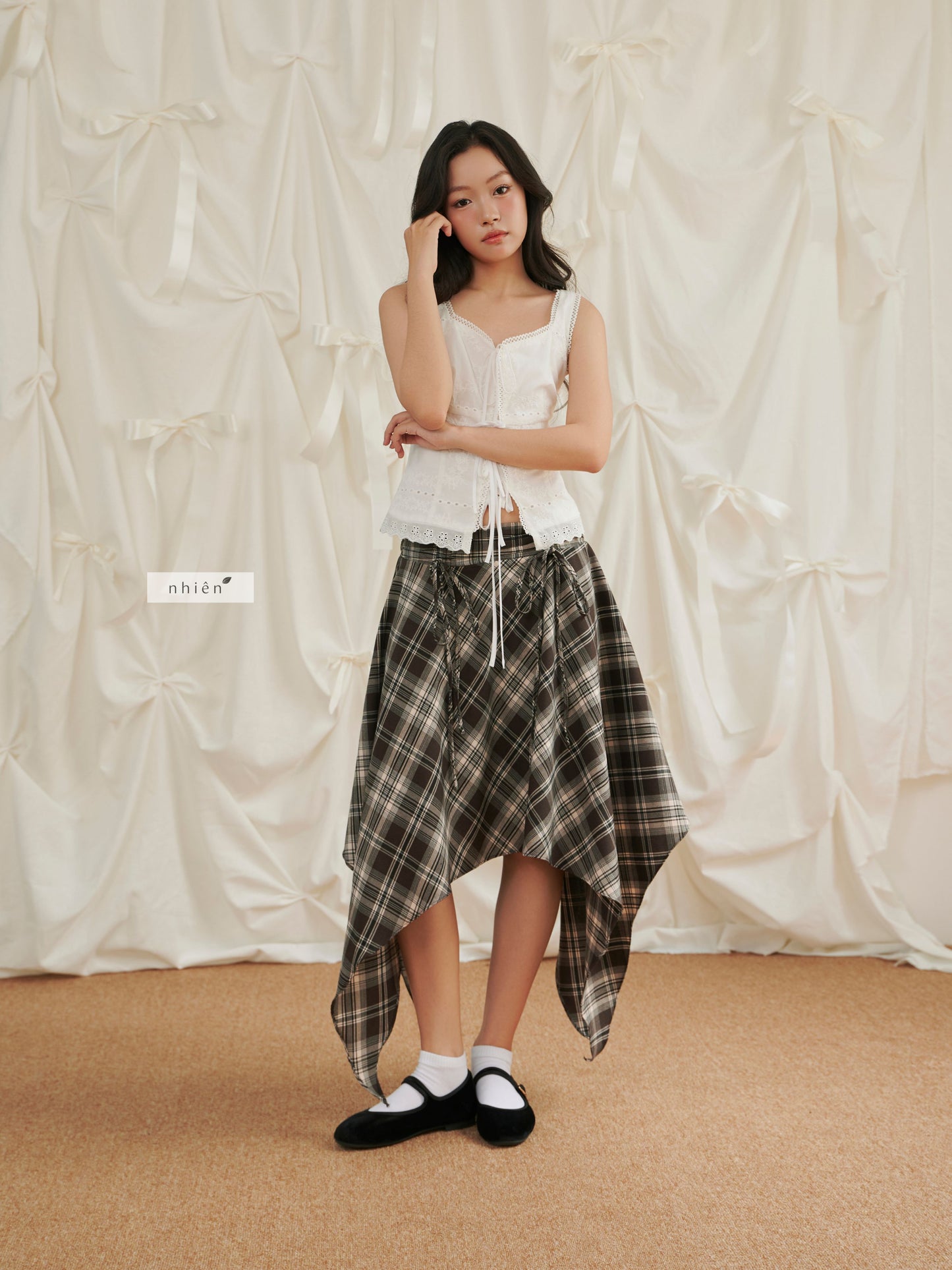 Nhien Vintage Retoro Skirt (Pre-order)