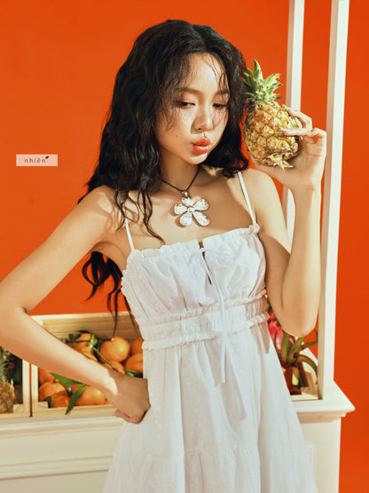 Nhien Vintage Milky Dress (Pre-order)