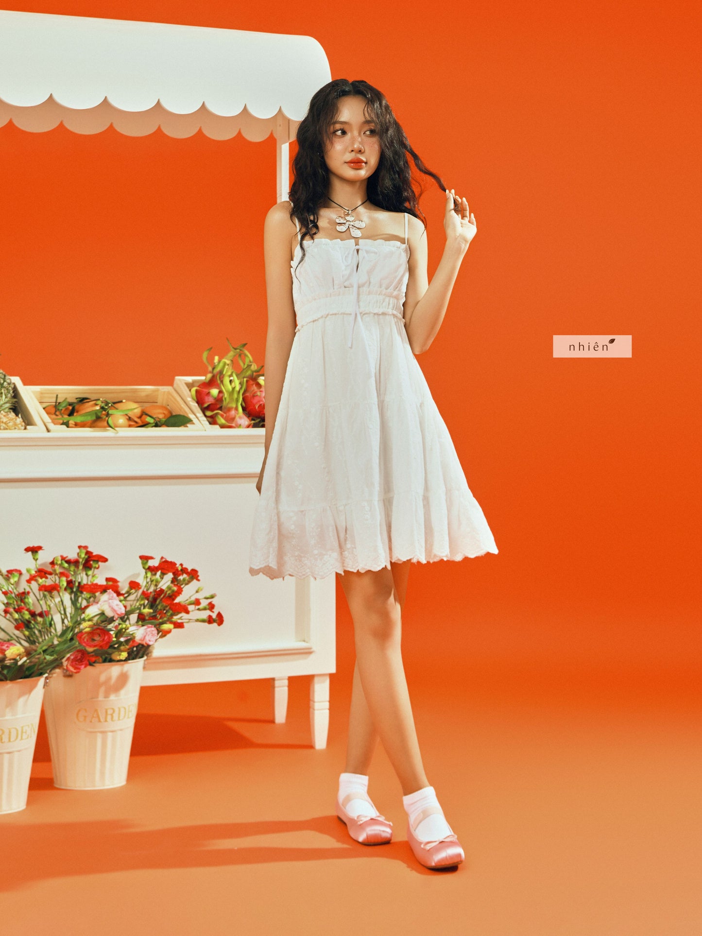 Nhien Vintage Milky Dress (Pre-order)