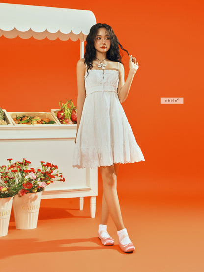 Nhien Vintage Milky Dress (Pre-order)