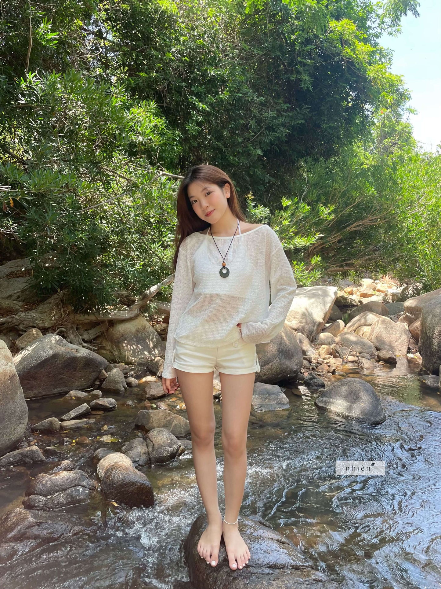 Nhien Vintage Nori Shorts (Pre-order)