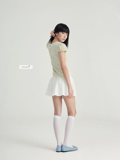 Nhien Vintage Daisy Top (Pre-order)