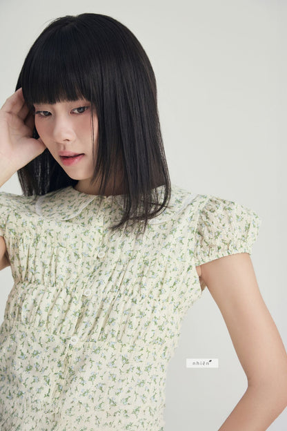 Nhien Vintage Daisy Top (Pre-order)