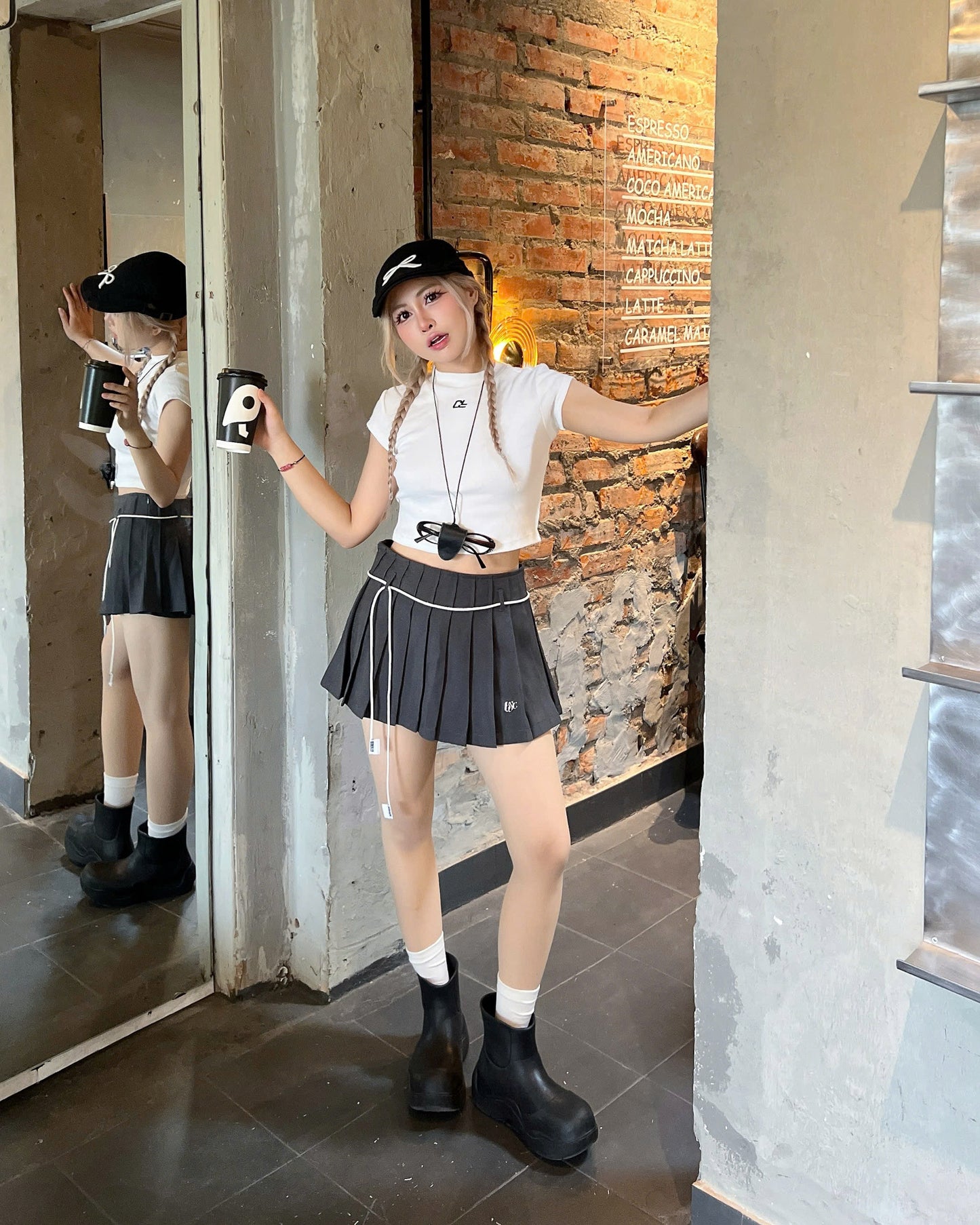Bycamcam Pleated Mini Skort