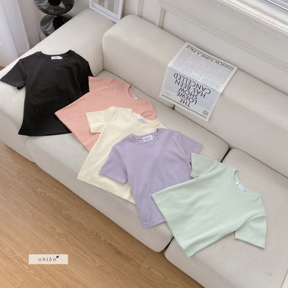 Nhien Vintage Ribbed Tee At97 (Pre-order)