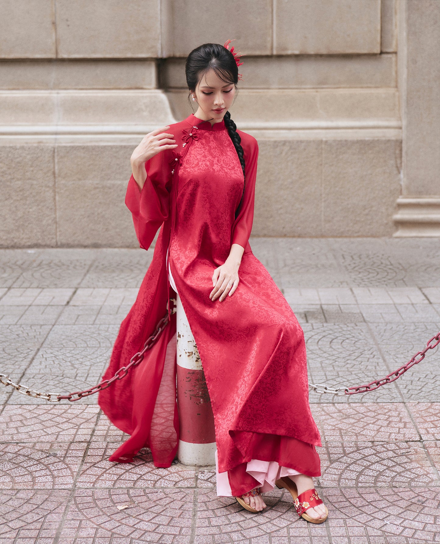 Darling.Ism Xuan Y Vien Ao Dai Top