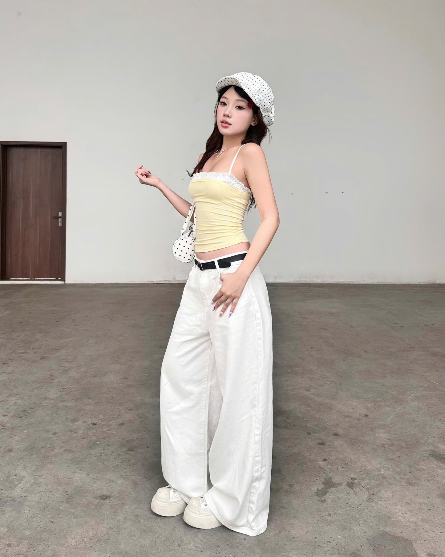 Calem Club Long Fold Series Jeans Ver.3 - Kaki