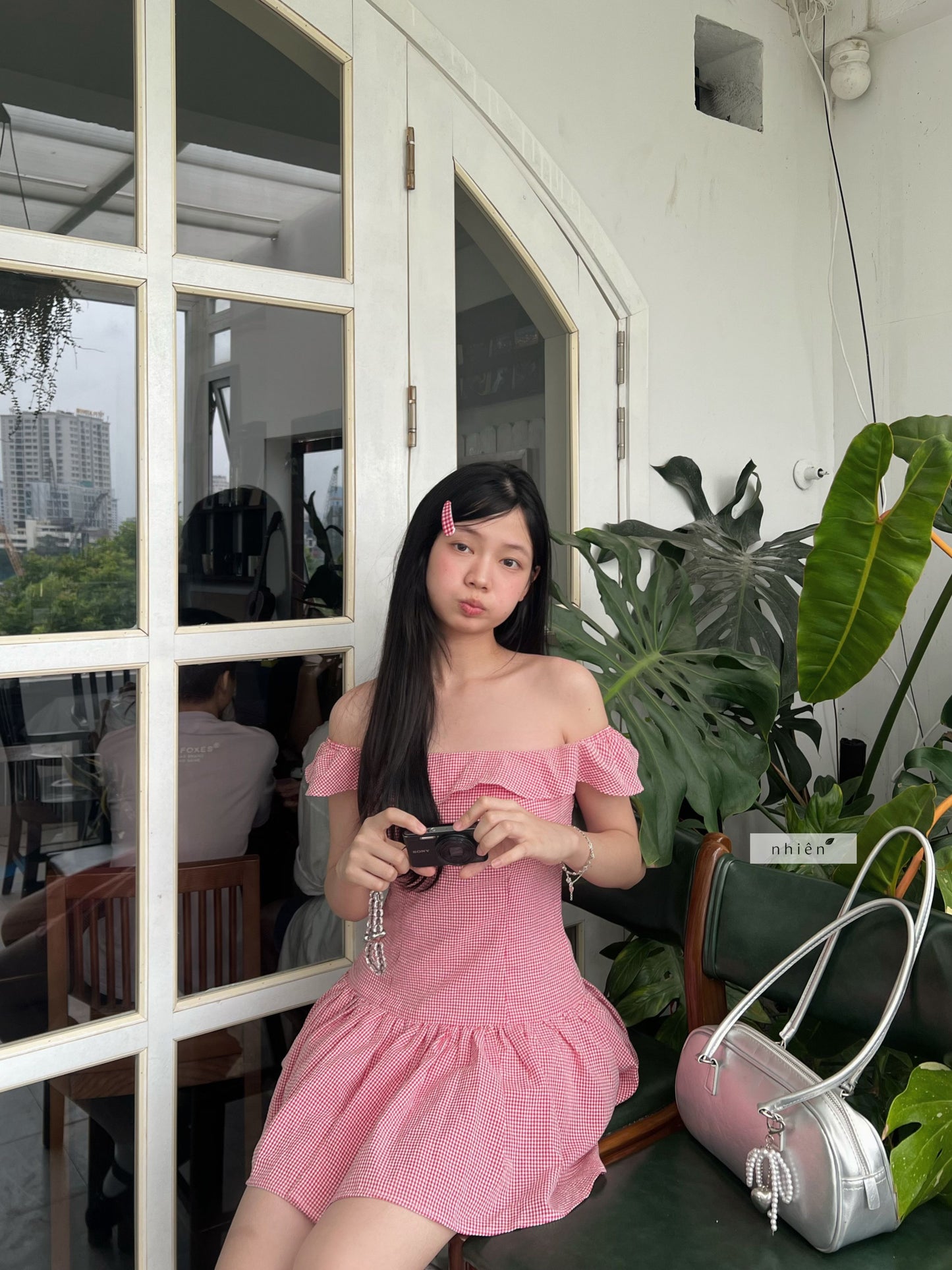 Nhien Vintage Cherry Dress (Pre-order)