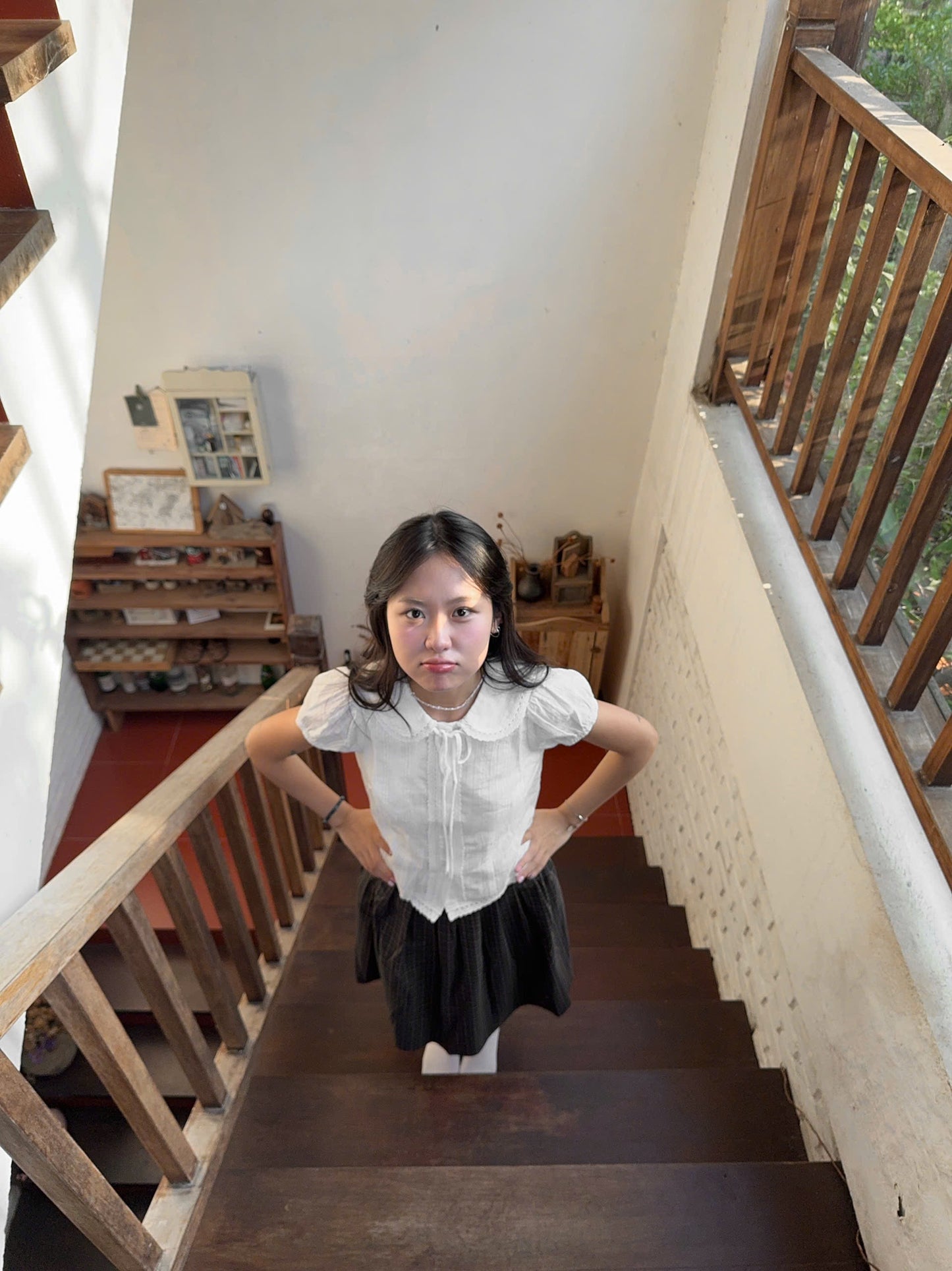 Nhien Vintage Ruby Top (Pre-order)