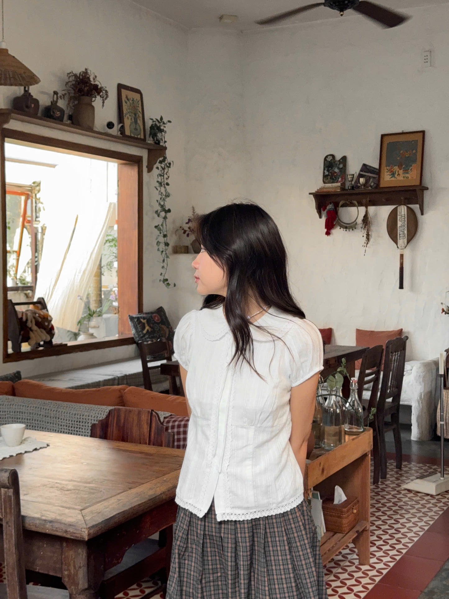 Nhien Vintage Ruby Top (Pre-order)