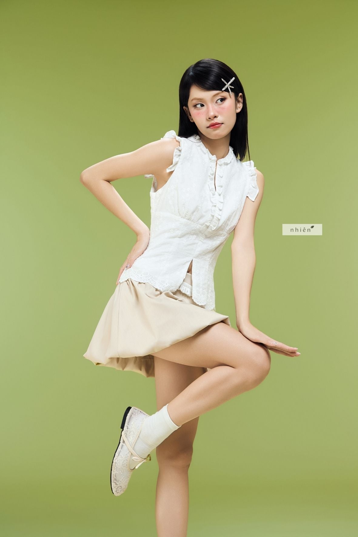 Nhien Vintage Molly Top (Pre-order)